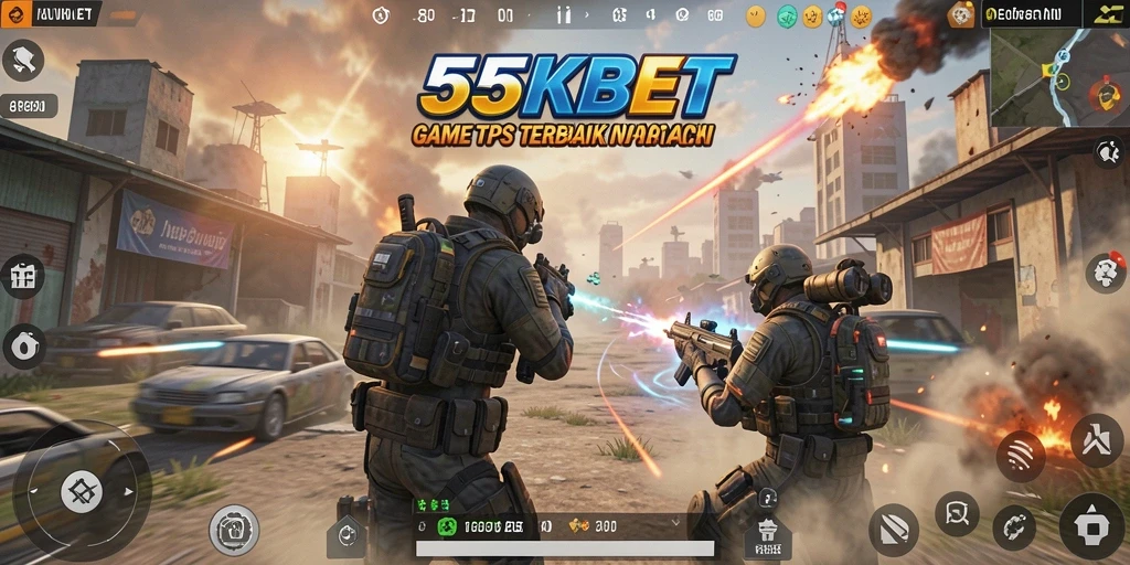 Tampilan gameplay 55KBET yang mendebarkan dan penuh aksi.