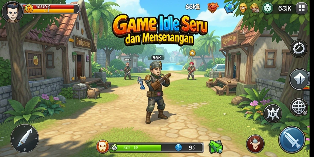Tampilan gameplay ceria dan menarik dari 66K yang memikat.