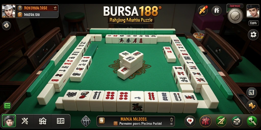 Tampilan menarik dari permainan Mahjong BURSA188 yang penuh warna.