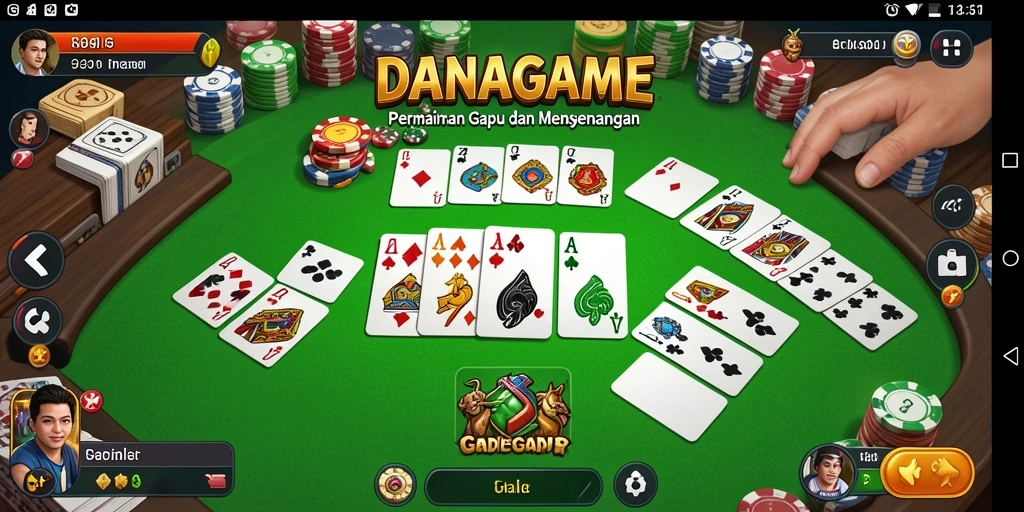 Tangkapan layar gameplay Gaple yang seru dan interaktif.