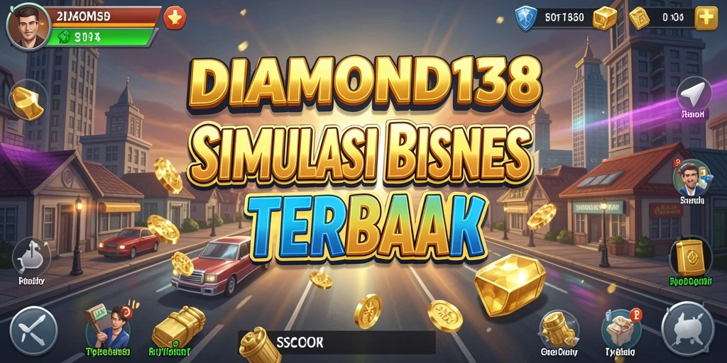 Tampilan seru gameplay Tycoon DIAMOND138 saat membangun bisnis.