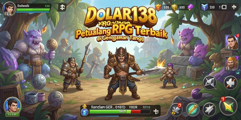 Screenshot <strong>DOLAR138</strong> menampilkan aksi pertempuran yang mendebarkan di dunia RPG.