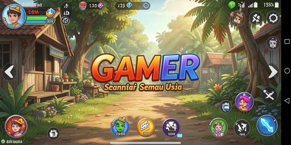 Tangkapan layar menunjukkan gameplay menarik GAMERP yang menghibur.