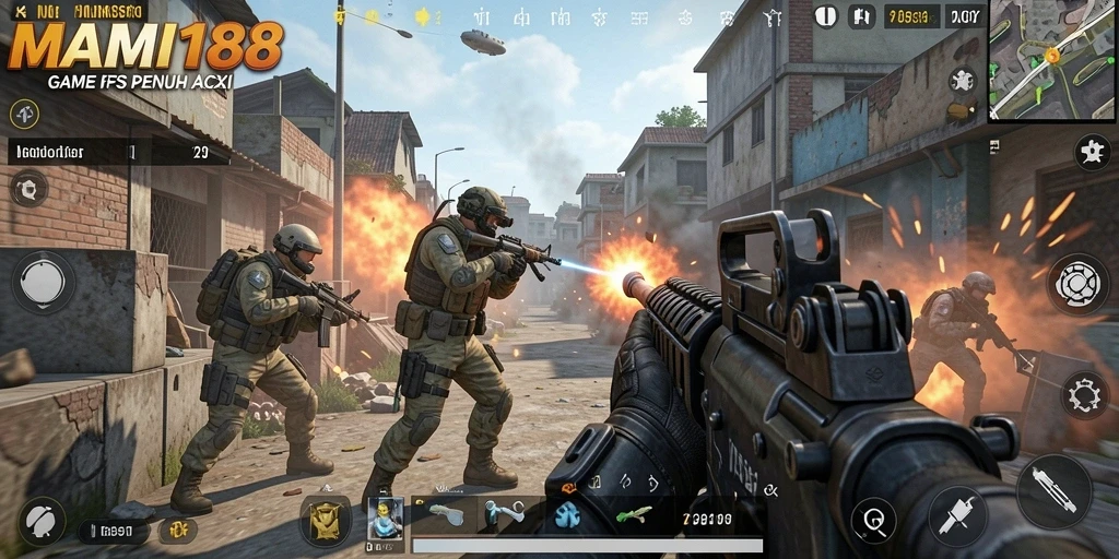 Tampilan gameplay MAMI188 dengan pertempuran seru dan strategis.