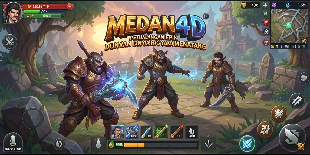 Tampilan menakjubkan dari pertempuran dalam MEDAN4D yang epik.