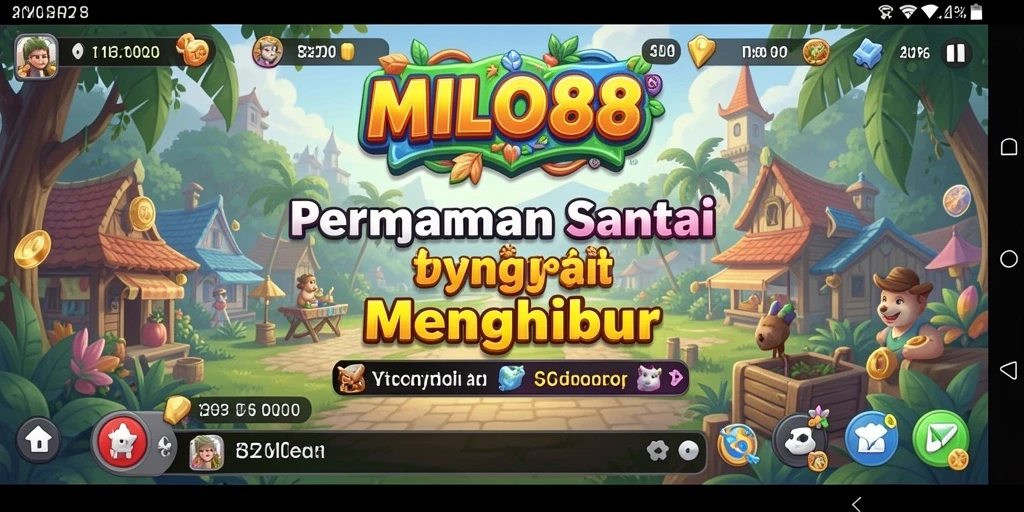 Tampilan gameplay <strong>MILO88</strong> yang menarik dan penuh warna.