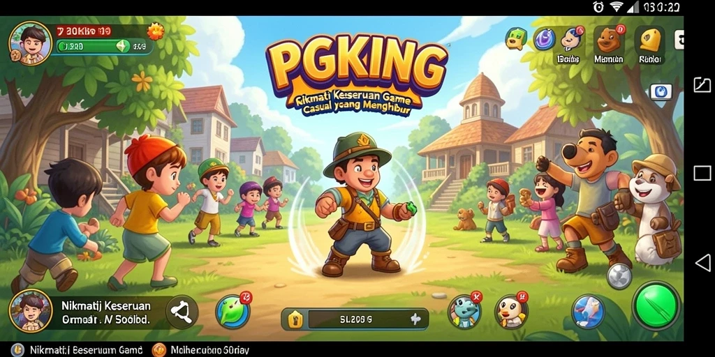 Tampilan gameplay PGKING yang seru dan menghibur.