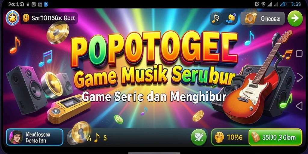 Tampilan gameplay seru dalam <strong>POPOTOGEL</strong> yang penuh warna dan musik.