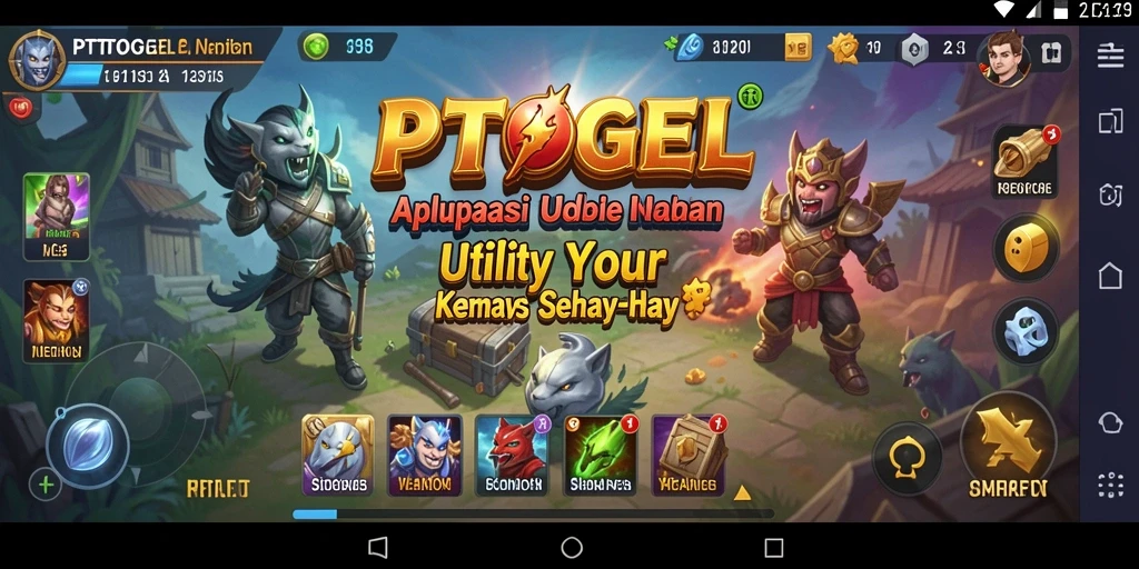 Screenshot utama PTTOGEL yang menunjukkan antarmuka aplikasi Utility.