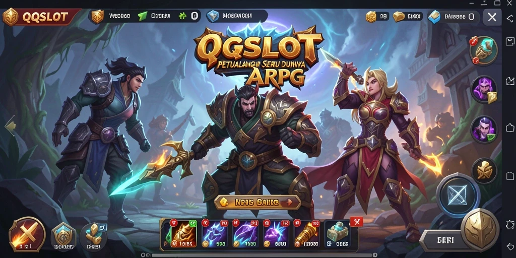 Gameplay seru dan menantang dalam QQSLOT ARPG.