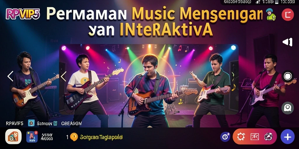 Tampilan screenshot RPVIP5 menampilkan gameplay musik yang seru dan interaktif.