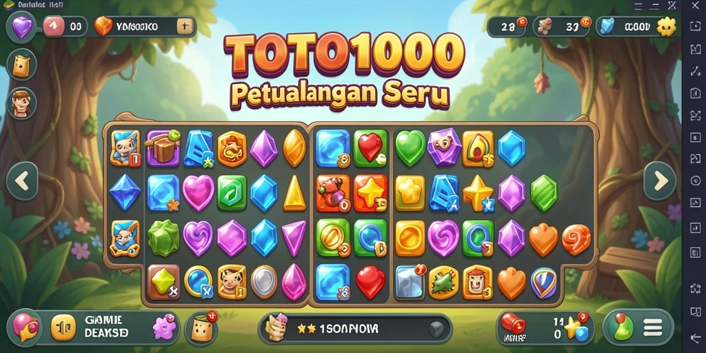 Gameplay seru TOTO1000 dalam aksi, penuh warna dan tantangan.